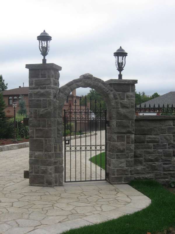 Natural stone archway